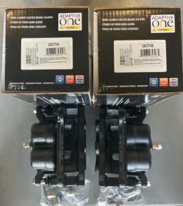 Toyota Venza 2009-2016 Front Brake Caliper Set, Adaptive One 2837XA/2837XB, Bracketed, Dual Piston
