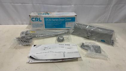 CRL DC54A Surface Door Closer Size 4, Aluminum, ANSI/BHMA Grade 1, UL Listed, Adjustable Speed