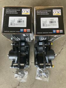 Adaptive One Remanufactured Front Brake Calipers with Brackets, 2003-2007 Honda Accord