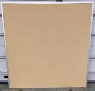 4'x4' Cork Bulletin Board with Aluminum Frame