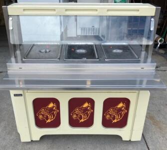 Galley Commercial 3 Well Hot Food Buffet Table.