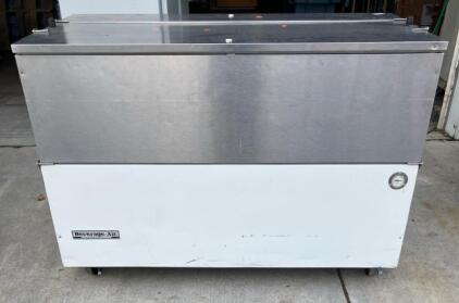 Beverage-Air ST58N 58" Commercial Flip-Top Bottle Cooler, 17.3 cu ft, 115V, Stainless, NSF/UL