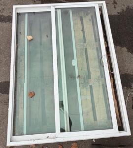 Pella 72"x48" White Vinyl 2-Panel Sliding Glass Patio Door with Handle