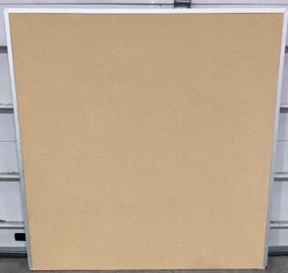 4'x4' Cork Bulletin Board with Aluminum Frame