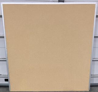 4'x4' Cork Bulletin Board with Aluminum Frame