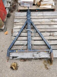 Universal Heavy-Duty A-Frame Tow Bar, 5,000 lb Capacity, 2" Coupler, Chains, Steel Construction