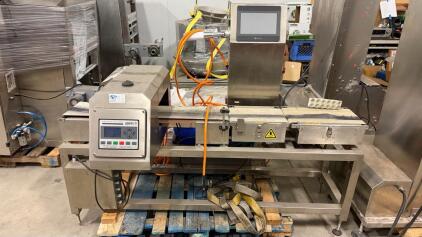 MEIDELE Conveyor Metal Detector, Stainless, Digital LCD, ~12in Belt, Serviced 2023
