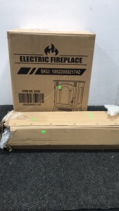 (1) Kismile 3D Infrared Electric Fireplace (1) Box Of Table Legs