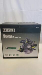 Master Mechanic 103713 20V Cordless Circular Saw, 6-1/2" Blade, 4000 RPM, Bare Tool