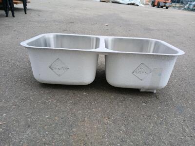 Double Bowl Stainless Steel Kitchen Sink, Undermount/Drop-in, 33"x22", 18 Gauge, Sound Insulation