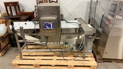 Fortress Phantom Metal Detector Conveyor 10"x8" Aperture, SS Frame, Variable Speed, Pneumatics