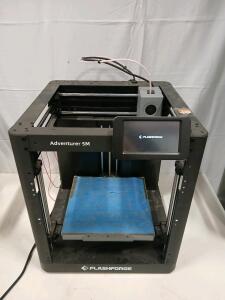 Flashforge Adventurer 5M 3D Printer, 8.7"x8.7"x9.8" Build Volume, Touchscreen, Ethernet