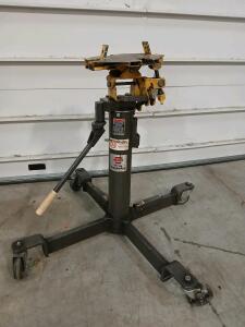 NAPA 1000 lb Hydraulic Transmission Jack, Adjustable Tilt Saddle, Air Assist, Made in USA