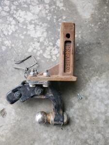 Premier Adjustable Pintle Hitch, 2-5/16&rdquo; Ball, 20,000 lb Capacity, 2&rdquo; Shank, Heavy Duty