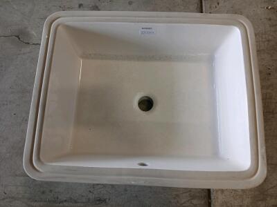 Gerber 12-791 Rectangular Undermount Bathroom Sink, Vitreous China, White, 20 7/8&rdquo; x 14 3/8&rdquo;, UPC/CSA