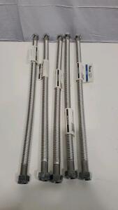(5) Falcon Stainless 3/4" I.D. Flex Tubes