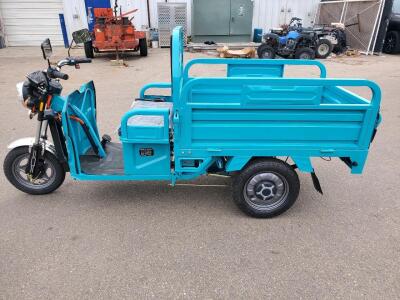 IRANCH IRET13 Electric Mini Cargo Tricycle, 440 lb Capacity, 106" Length, Blue, S/N KR20251105AMAM0014