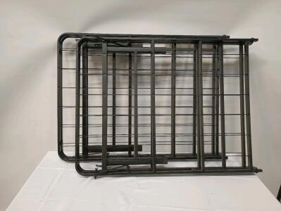 (2) Folding Single Metal Bed Frames L=79" W=29" H=14"