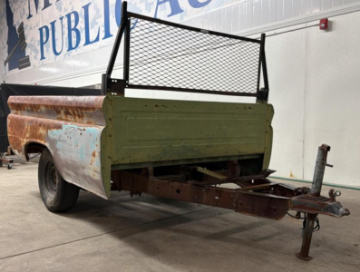 GREEN HOME MADE TRAILER