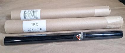 (2) Rolls Of MotoShield Pro Premium Brand Nano Ceramic Window Film, 20"W x 5-Ft Long / VLT-15%, UVR-99%