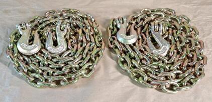 (2) 10' / 3/8" Binder Chains W/ Hooks