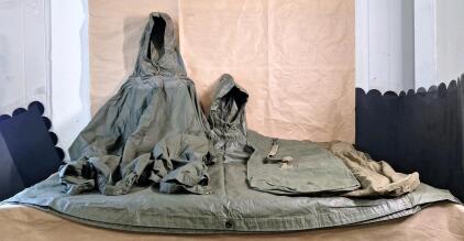 (2) Wet Weather Ponchos & (2) Duffel Bags