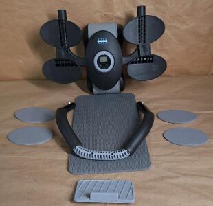 (1) Ab Roller Wheel, Black W/ Timer