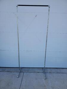 Heavy Duty Freestanding Metal Garment Rack, 72"x48"x18", Industrial Pipe Construction