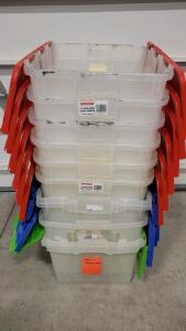 (9) 12 Gallon Storage Container