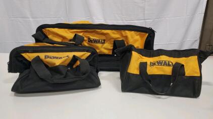 (3) Dewalt Tool Bags