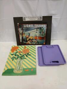 Original 1971 Floral Still Life Painting "Rose Rhapsody" by Laura B. Bates, 14"x18" Canvas Panel & More