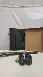 Kellyon Black Backpack, Ozark Trail Camp Slippers Size 10 Camo, 10 Arrows Mixed Carbon Field Points