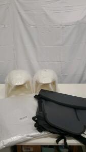 Minho White Front Fender for Honda Grom MSX125 SF 2013-2016, ABS Plastic, Aftermarket Part, (2) Motorcycle Backpack