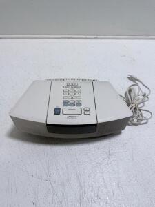 Bose Wave Radio/CD AWRC-1P, Dual Alarm, AM/FM, Aux Input, Model 023075C0130698A, White