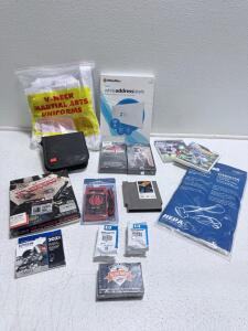 Large Mixed Lot &ndash; VHS, CDs, Video Games (NES, Wii, PS3), Multimeter, Ink, Uniform, Labels