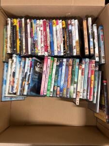 Large Lot of 40+ Assorted DVD Movies&mdash;Comedy, Drama, Family, Adventure, Original Cases, Region 1 NTSC