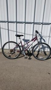 Schwinn Sidewinder Mountain Bike, 26" Wheels, 21-Speed, Front Suspension, Purple/White