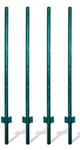 (1) 10-Pack Of Thealyn Fence Posts 4.8 Feet, Metal Fence Poles U Post Sturdy Duty Fence Stakes Step In Post No Dig Fence Post For Garden Wire Fence Steel Sign Post