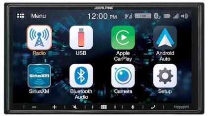 Alpine iLX-W650 7" Double DIN Touchscreen Digital Multimedia Receiver with Bluetooth, Apple CarPlay & Android Auto<br/><br/>