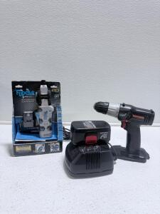 FlipOut by Speed Hex 8V Rechargeable Screwdriver, 0.7Ah Li-Ion, 360&deg; Rotation, 18 Bits, LED
