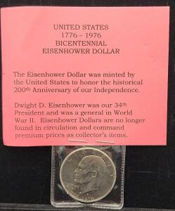 (1) United States 1776-1976 Bicentennial Eisenhower Dollar Coin