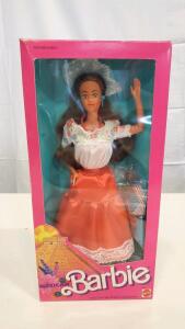 Mexican Barbie Dolls of the World, Mattel 1988, New in Box, 11.5" Doll, UPC 074299019173