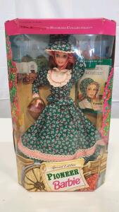Mattel Pioneer Barbie American Stories Collection Special Edition 1994, MIB, Storybook, Basket