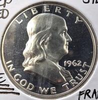 1962 PR69DCAM RARE Deep Cameo Silver Half Dollar - 2