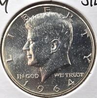 1964 MS65 Gem Silver Kennedy Half Dollar - 2