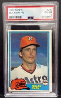 1981 Topps #240 Nolan Ryan PSA 6 PSA Serial 137196523 Astros Baseball Card