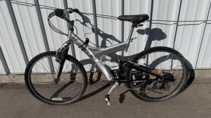Vertical RX 24 Aluminum 26" Full Suspension Mountain Bike, Silver/Black