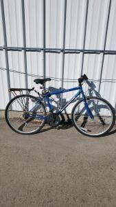 Diamondback Outlook Mountain Bike, 26" Wheels, Steel Frame, Rear Rack, 18-21 Speed, Blue