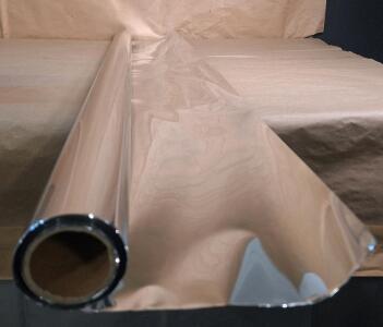 (1) Roll Of Qwork Window Film - One Way Mirror Privacy Film - Static Cling Non-Adhesive, 48"W x 50+ Foot Long