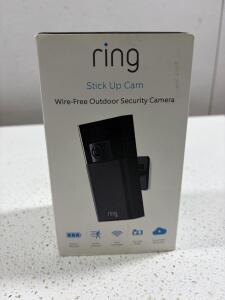 Ring Stick Up Cam Battery 1st Gen, Wire-Free Outdoor Security Camera, 720p HD, MAC c8f0198409d8